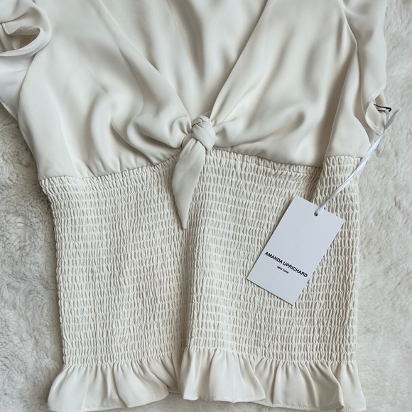 New Amanda Uprichard smocked ember top - Picture 6 of 8